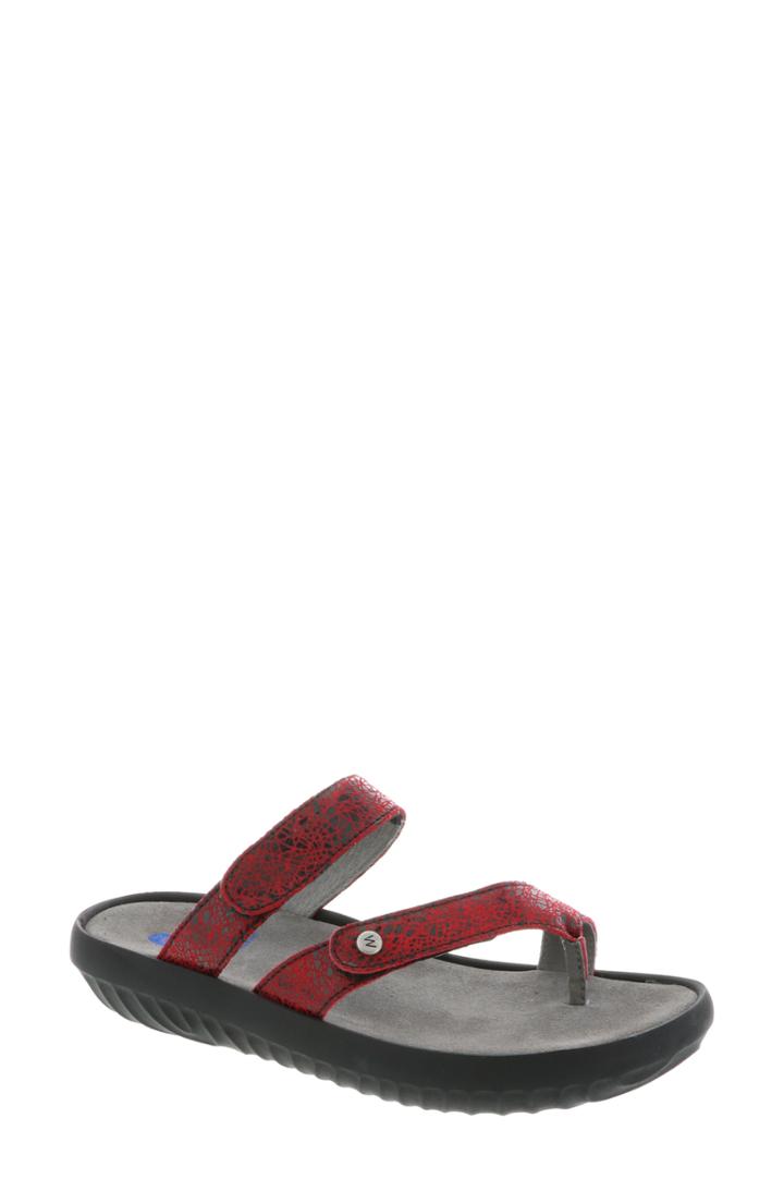 Women's Wolky Bali Slide Sandal -6.5us / 37eu - Red