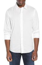Men's Faherty Stretch Amk Poplin Sport Shirt - White
