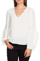 Women's 1.state Ruffle Sleeve Blouse - Purple