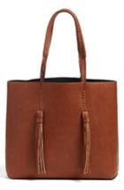 Chelsea28 Adriana Fringe Faux Leather Tote - Brown