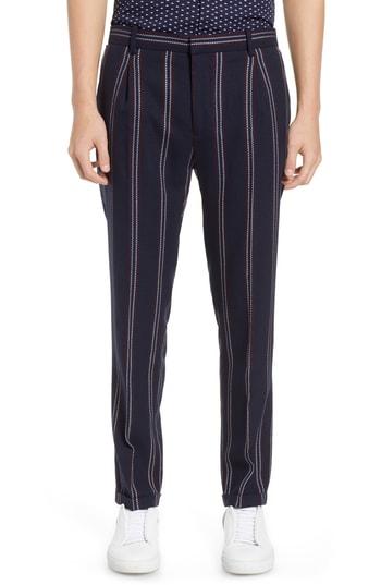 Men's Scotch & Soda Blake Slim Pleated Chino Pants X 32 - Blue