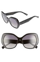 Women's Marc Jacobs 56mm Polarized Sunglasses - Black/ Polar