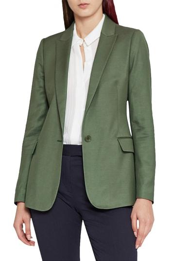 Women's Reiss Etta Slim Fit Blazer Us / 4 Uk - Green