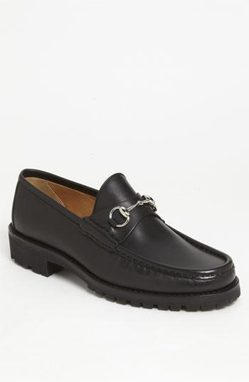 Men's Gucci Classic Lug Sole Moccasin M - Black