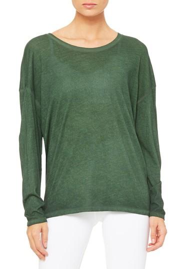 Women's Alo Falls Long Sleeve Top - Green