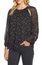 Women's 1.state Cutout Pintuck Blouse, Size - Black