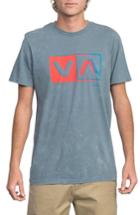 Men's Rvca Static Box Graphic T-shirt - Blue
