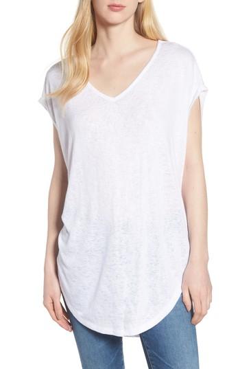 Women's Caslon Short Sleeve Tunic Tee - White