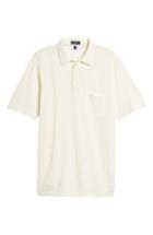 Men's Peter Millar Collection Discovery Silk & Cotton Polo, Size - White
