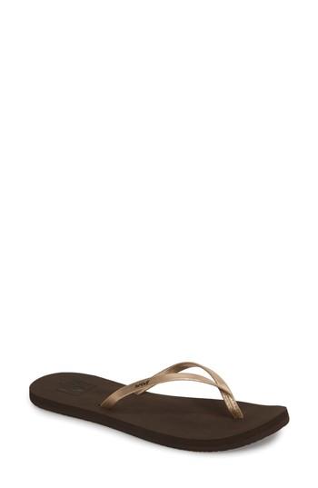 Women's Reef Bliss Nights Flip Flop M - Metallic