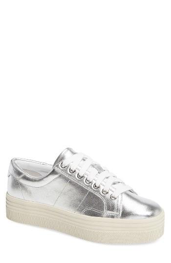 Women's Marc Fisher Ltd Emmy Platform Sneaker M - Metallic