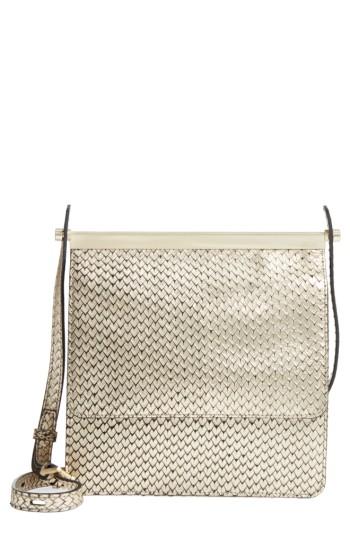 Botkier Crawford Calfskin Leather Crossbody Bag - Metallic