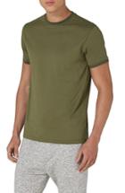 Men's Topman Stripe Muscle T-shirt - Green
