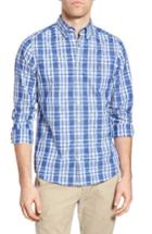 Men's Gant Tech Prep Plaid Sport Shirt - Blue