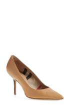 Women's Burberry 'mawdesley' Pointy Toe Pump .5us / 36.5eu - Beige