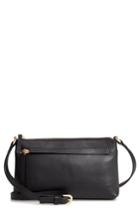 Nordstrom Mya Leather Crossbody Bag - Black