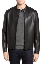 Men's Cole Haan Bonded Leather Jacket - Black