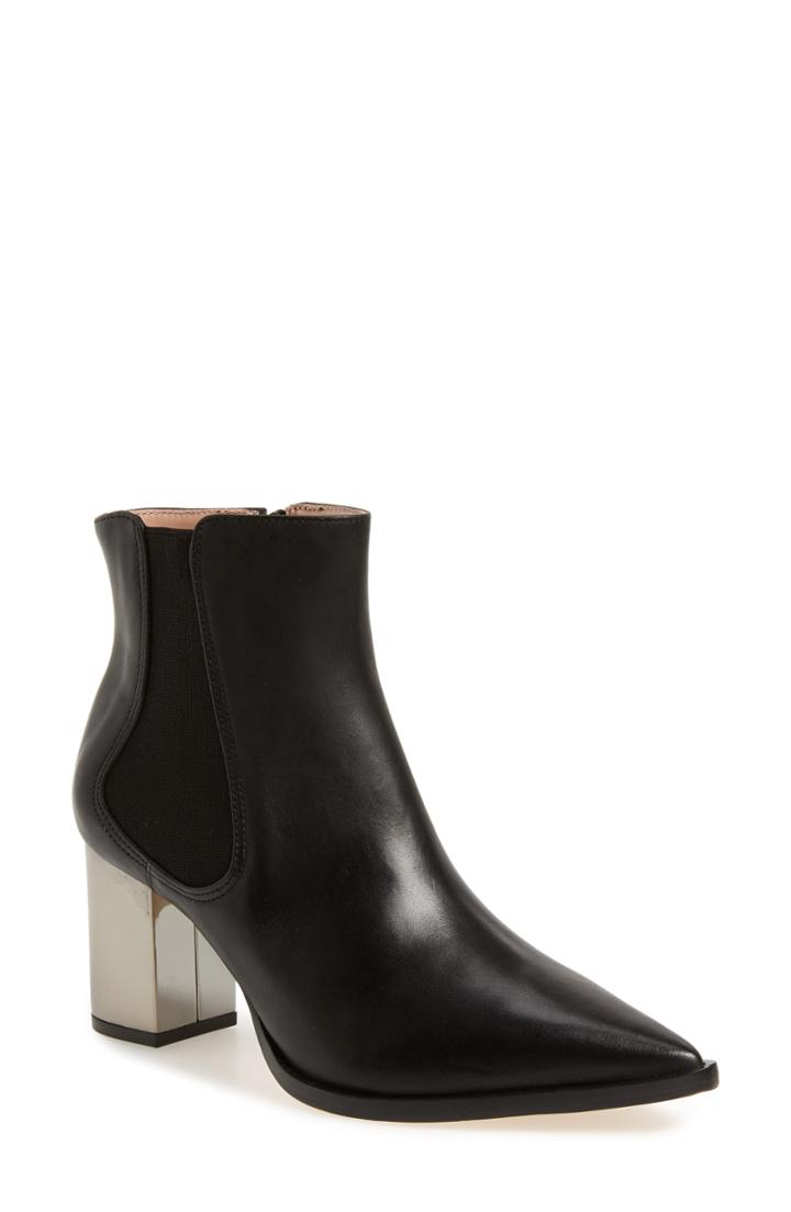 Women's James Chan Dakota Pointy Toe Bootie .5 M - Black