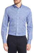 Men's Ledbury Normand Slim Fit Check Dress Shirt .5 - Blue