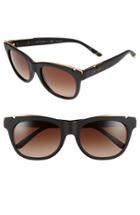 Women's Tory Burch 53mm Gold Trimmed Sunglasses - Gold Black