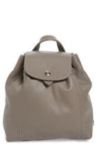 Longchamp Le Pliage Cuir Backpack - Grey