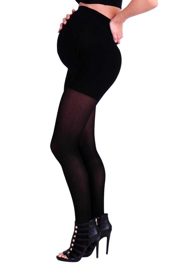 Women's Tramps Compression Hosiery Emily Maternity Tights - Black