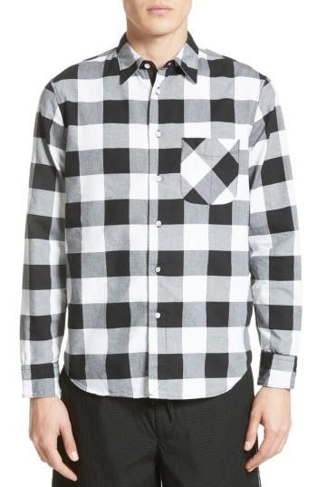 Men's Rag & Bone Beach Trim Fit Large Check Sport Shirt