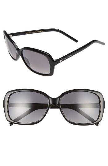 Women's Marc Jacobs Marc 57mm Polarized Sunglasses - Black/ Grey Polar
