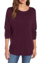 Women's Caslon V-back Sweater, Size - Purple