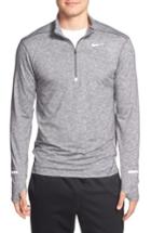 Men's Nike 'element' Dri-fit Quarter Zip Running Top - Grey