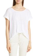 Women's Eileen Fisher Organic Linen Boxy Tee, Size - White