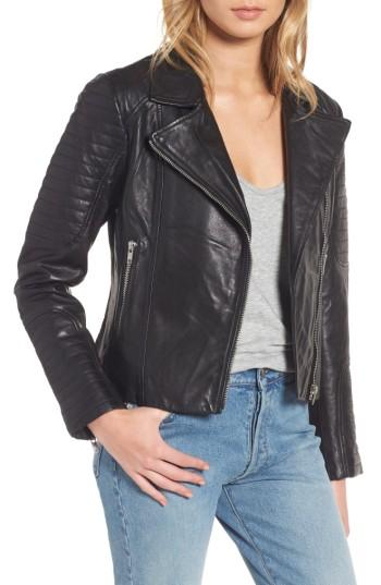 Women's Bb Dakota Dominic Leather Moto Jacket
