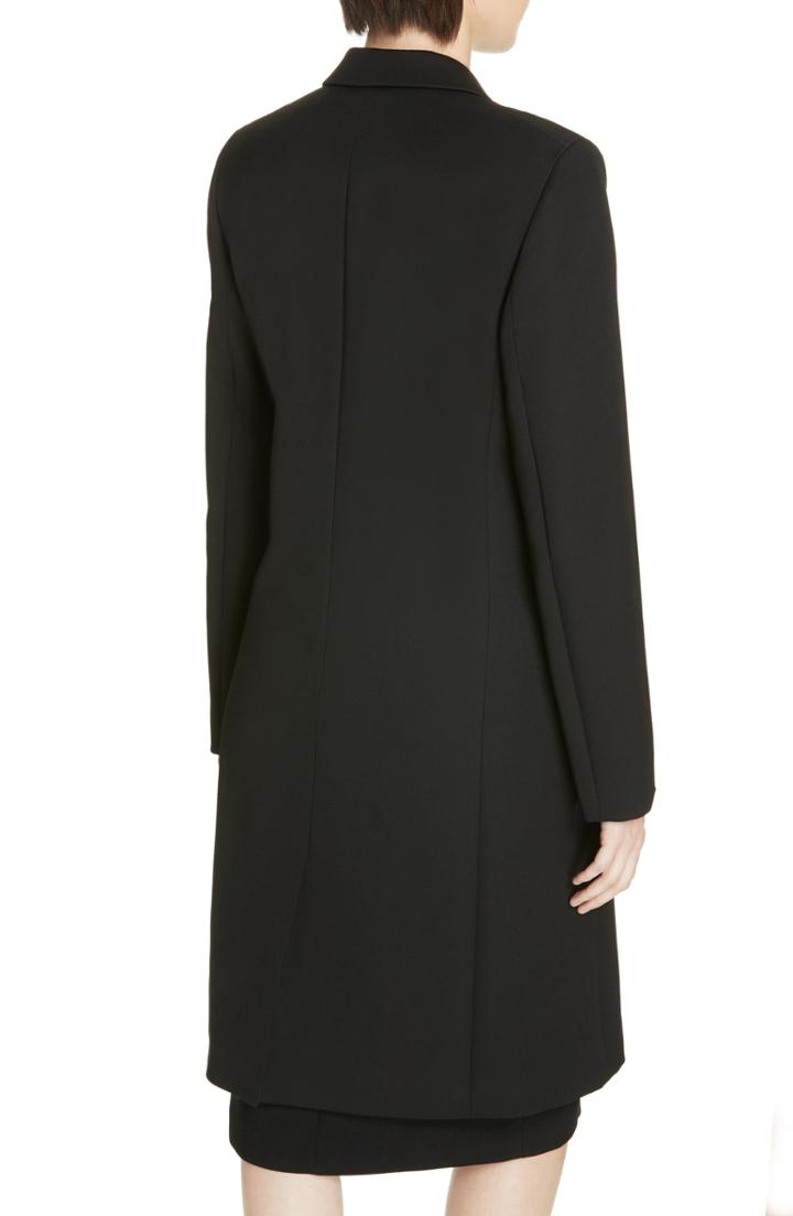 Women's Boss Coledo Long Wool Jacket - Black