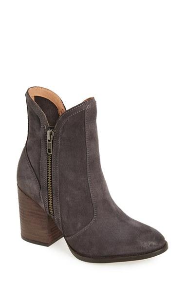Women's Seychelles Lori Block Heel Western Bootie M - Grey