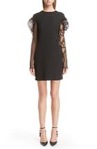 Women's Saint Laurent Lace Balloon Sleeve Dress