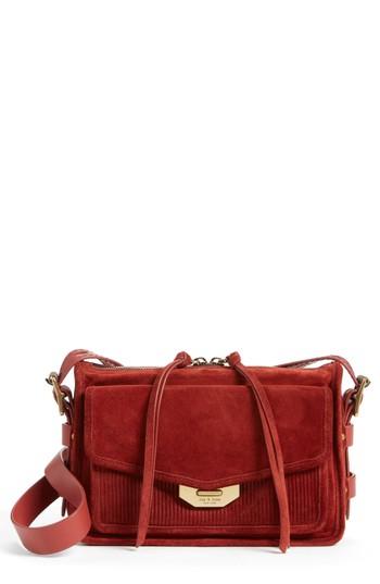 Rag & Bone Small Leather Field Messenger Bag - Orange