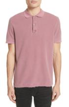 Men's Atm Anthony Thomas Melillo Pique Polo Shirt - Red