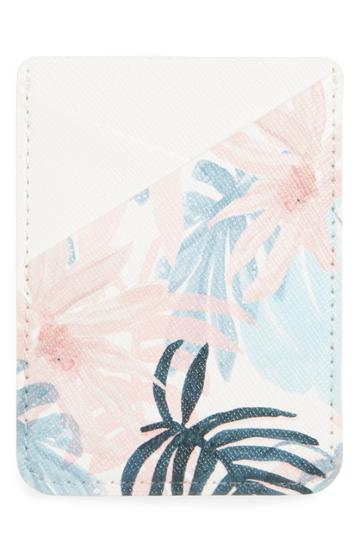 Casetify Floral Adhesive Card Pocket - Pink