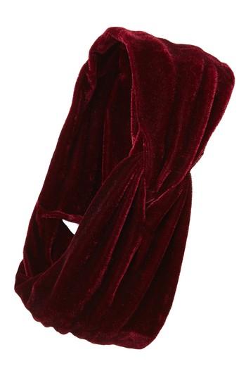 Women's Sole Society Velvet Head Wrap - Red