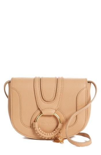 See By Chloe Mini Hana Leather Crossbody Bag - Beige