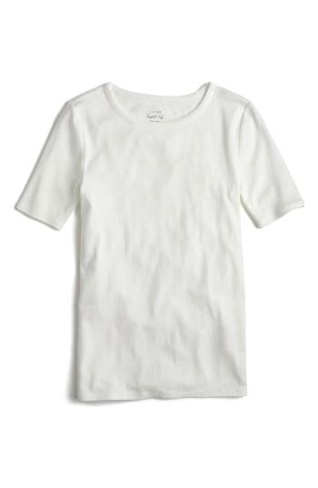 Women's J.crew New Perfect Fit T-shirt - White