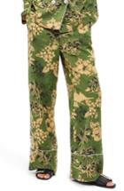 Women's Topshop Tropical Pajama Trousers Us (fits Like 0) - Green