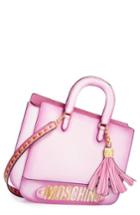 Moschino 2d Double Handle Leather Tote -