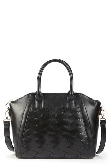 Sole Society Adrina Faux Leather Satchel - Black