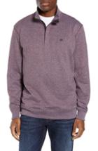 Men's Travis Mathew Hideaway Quarter Zip Pullover - Purple