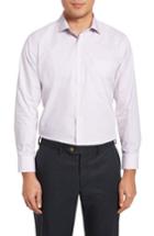 Men's Nordstrom Men's Shop Trim Fit Non-iron Check Dress Shirt 32/33 - Orange