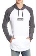 Men's Hurley Premium One And Only Box Logo Pullover Hoodie, Size - White