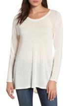 Women's Caslon High/low Tunic Sweatshirt, Size - Ivory