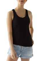 Women's Lamade Deep V-neck Tissue Jersey Tank - Black