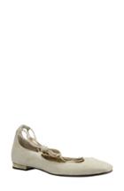 Women's J. Renee Zurina Lace-up Flat .5 B - Beige